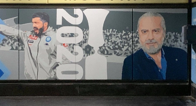 Mostra Maradona, alla Cumana di Fuorigrotta c'è anche De Laurentiis [FOTO CN24]