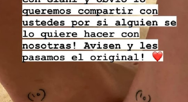 Il tatuaggio di Dalma e Giannina Maradona in memoria del padre scomparso[FOTO]