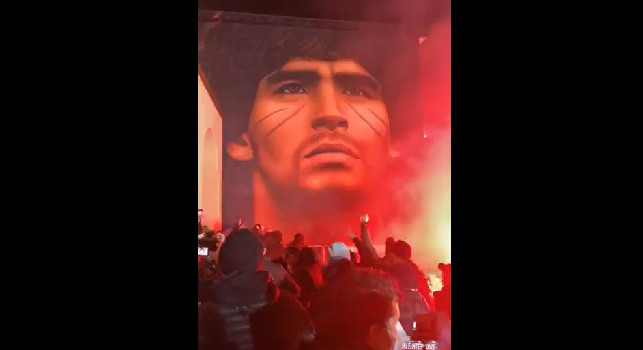 Inaugurato il murales dedicato a Maradona a Quarto [VIDEO]