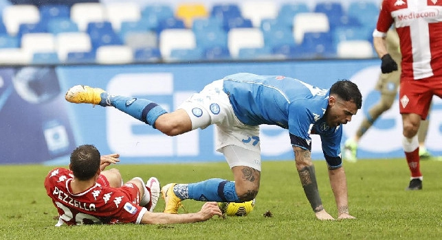 Infortunio Petagna, prima diagnosi della SSC Napoli: trauma contusivo al polpaccio sinistro