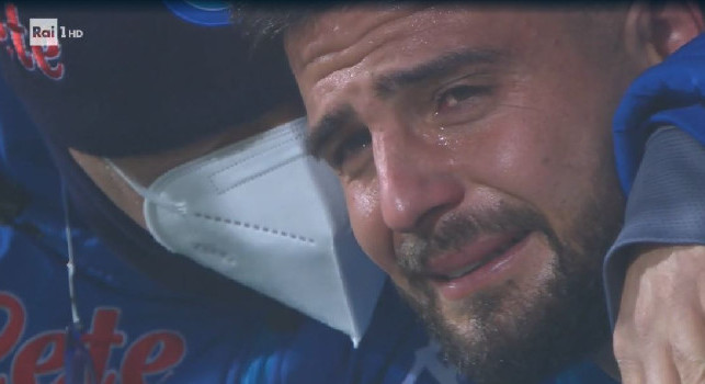 Insigne scoppia a piangere al fischio finale di Juventus-Napoli! [FOTO]