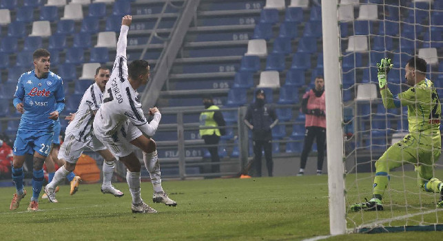 Gazzetta su Cristiano Ronaldo: ringrazia Bakayoko sul gol, ha avuto la sfortuna di vedersi rimbalzare addosso la palla