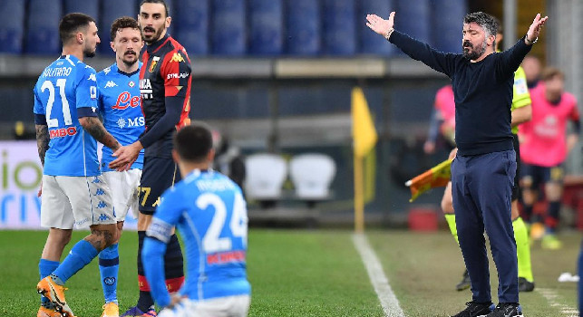 Dalla smorfia di dolore di Manolas alla classe di 'nonno' Pandev: le emozioni di Genoa-Napoli 2-1 [FOTOGALLERY CN24]