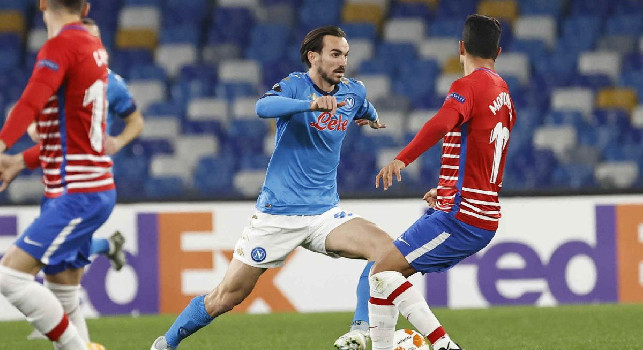 Napoli-Granada 2-1: gli azzurri rientrano in partita con Fabian Ruiz e Gattuso lancia Mertens