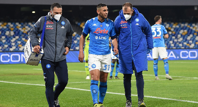 SSC Napoli: Ghoulam ha riportato un trauma distorsivo al ginocchio sinistro, si sottoporrà ad esami