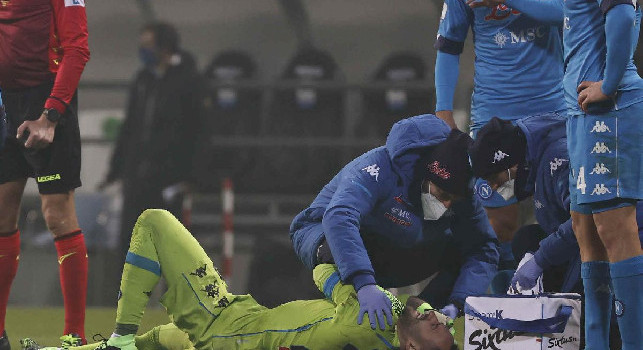 Ospina ko, i tempi di recupero: nella più pessimistica delle previsioni sarà a disposizione per Spezia-Napoli del 9 maggio