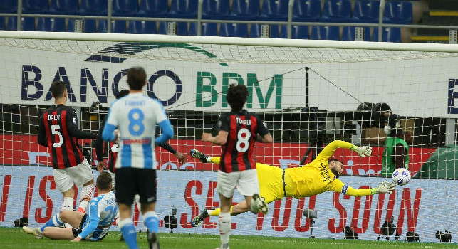 Milan-Napoli 0-0 dopo 45', le statistiche: più possesso e tiri per gli azzurri, manca la rete del vantaggio [FOTO]