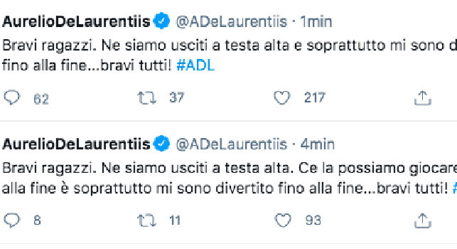 De Laurentiis Juventus-Napoli