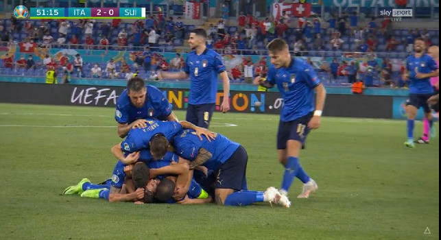 Italia-Svizzera 2-0: ancora in gol Locatelli, sinistro terrificante