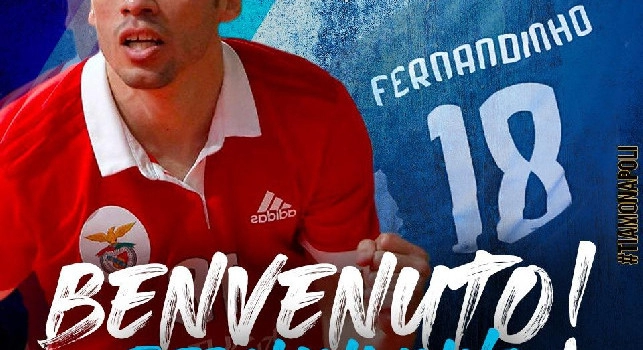 Calcio a 5, Napoli Futsal, ecco Fernandinho: &ldquo;Sar&agrave; fantastico giocare a Napoli&rdquo;. Il presidente Perugino: &ldquo;Ci far&agrave; divertire&rdquo;