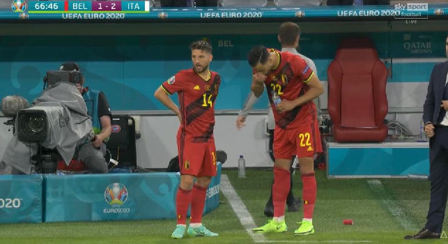 Belgio-Italia, cambio al 69': entra Dries Mertens per i diavoli