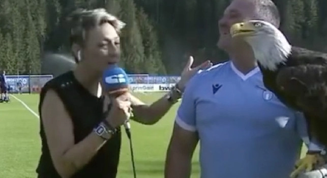 Lazio-Triestina, Olympia becca la giornalista di Sportitalia: Ha capito la mia fede [VIDEO]