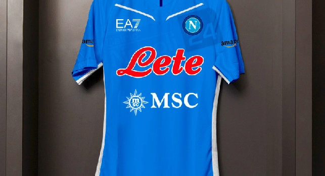 Nuove maglie Napoli, Amazon sulla manica? Ipotesi e rendering grafico [FOTO CN24]