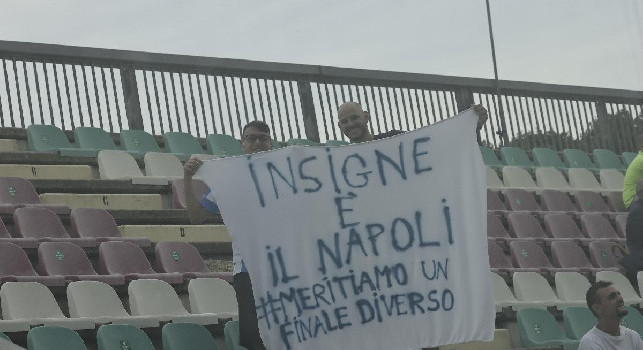 Insigne e il Napoli, meritiamo un finale diverso, striscione dei tifosi al Patini [FOTO CN24]