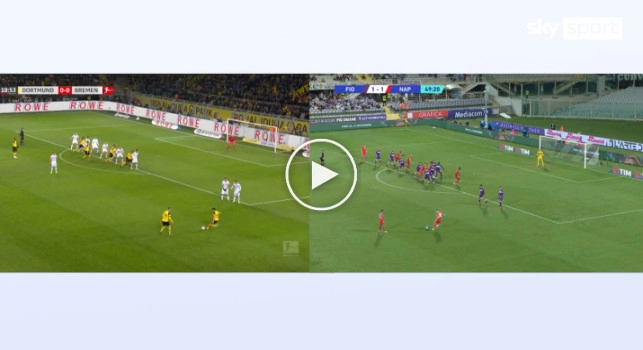 Zielinski come Guerreiro, Rrahmani come Alcacer: lo schema del gol del Napoli &egrave; identico a quello del Borussia! [VIDEO]