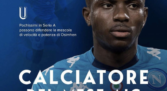 Osimhen ringrazia: Premio calciatore del mese AIC, sono molto orgoglioso! Spero di continuare a far bene [FOTO]
