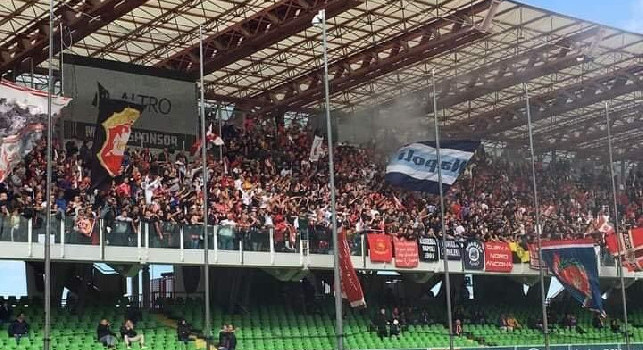 Serie C - Cesena-Ancona, Ultras del Napoli presenti nel settore ospiti dello stadio Manuzzi [FOTO]