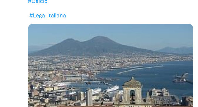 Lo sceicco Al Thani col Vesuvio come sfondo twitta: Napoli in vantaggio, tifosi scatenati: Compra il club!