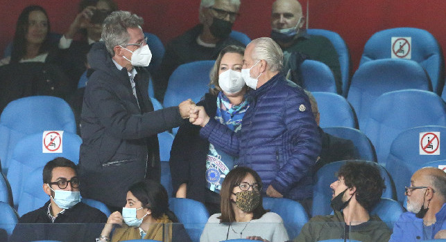 ADL riconcilia col Napoli campione d'Italia: chiarimento con Bruscolotti, Ferlaino accanto in tribuna