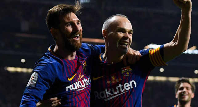 Messi e Iniesta Barcellona