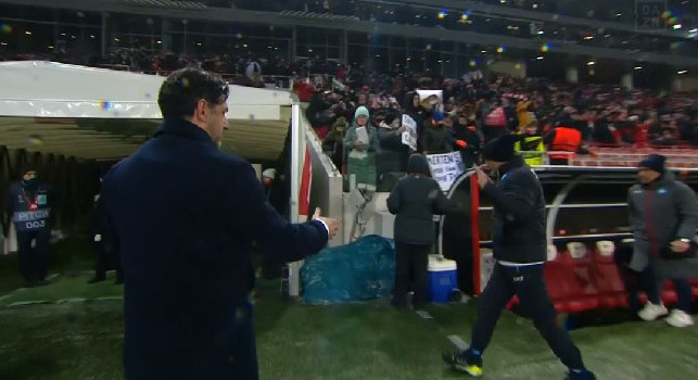 Spartak Mosca-Napoli 2-1: Spalletti non stringe la mano a Rui Vitoria alla fine del match [VIDEO]