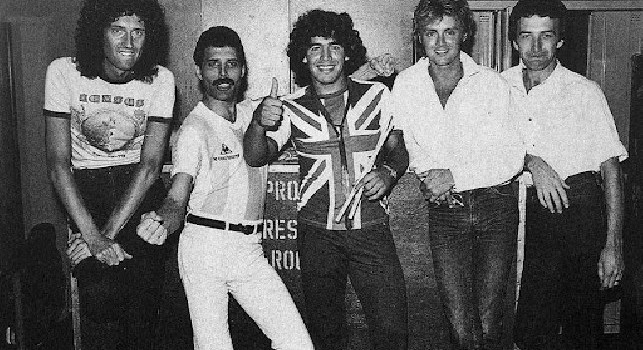 Diego Armando Maradona, Freddie Mercury, lo <i>scambio delle maglie</i> ed un concerto divenuto leggenda