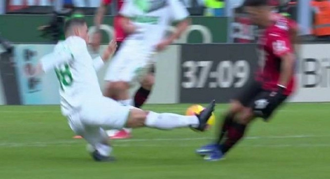 moviola milan sassuolo raspadori bennacer