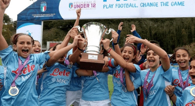 SSC Napoli esulta, l'Under 12 femminile &egrave; Campione d'Italia! [VIDEO]