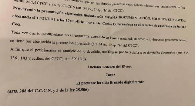 Sentenza Maradona