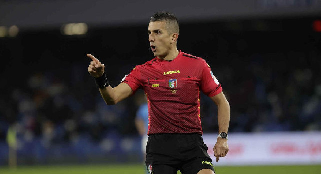 Serie A, gli arbitri della terza di ritorno: Bologna-Napoli a Marinelli
