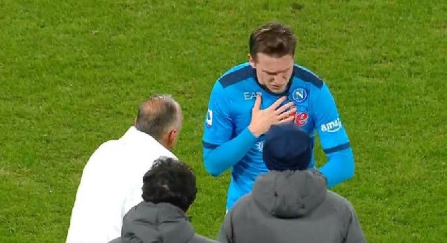 Zielinski pagelle Napoli Roma