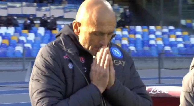 Napoli-Salernitana - Minuto di silenzio in ricordo di Gianni Di Marzio