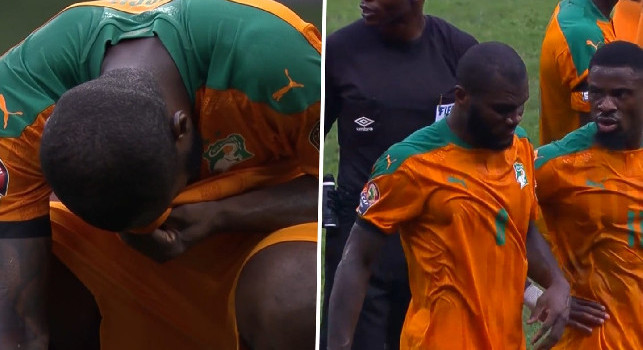 Coppa d'Africa, infortunio per Kessie: esce in lacrime! [FOTO]