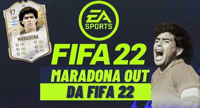 FIFA 22, rimosso Diego Armando Maradona dal gioco: il motivo