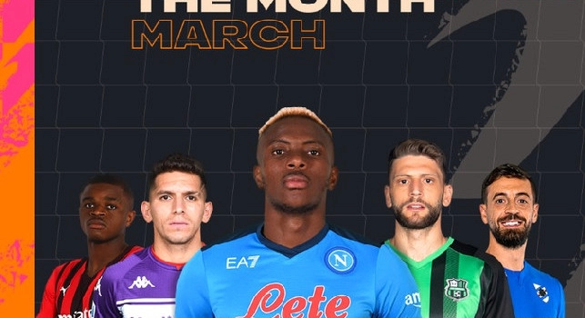 Player of Month, la Lega Serie A premia Osimhen: cerimonia prima di Napoli-Fiorentina