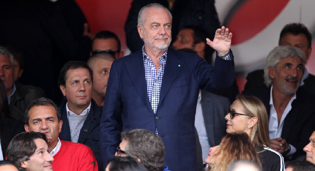 De Laurentiis in tribuna