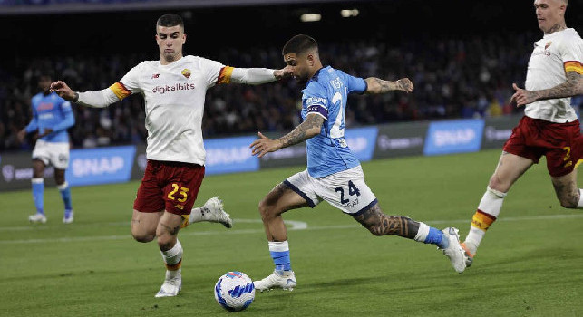 Insigne pagelle Napoli Roma