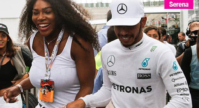 Lewis Hamilton e Serena Williams