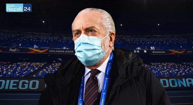 De Laurentiis nello Stadio Maradona vuoto