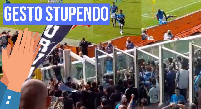 Son qui per te e ovazione Koulibaly a fine partita: regalo ai tifosi del difensore! | VIDEO