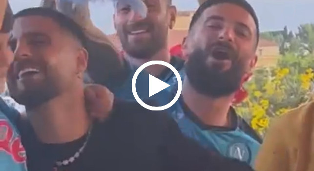 Insigne, festa d'addio a Marechiaro con la famiglia dopo Napoli-Genoa | VIDEO