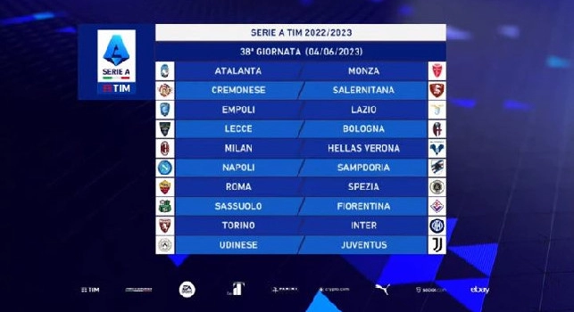 Serie A 2022-2023, il calendario completo: tutte le partite dalla 1° alla 38° giornata