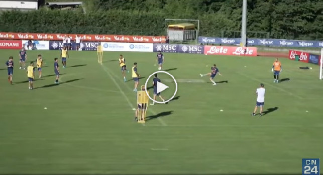 Eurogol Fabian in partitella a Dimaro, che siluro da fuori! | VIDEO CN24