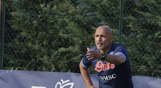 Spalletti in allenamento