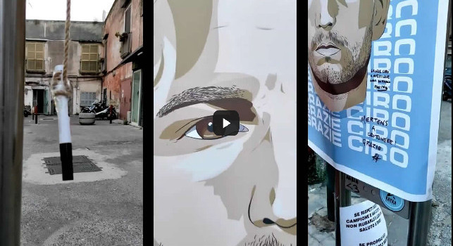 Addio Mertens, spunta un muro dedicato a Dries con i saluti dei tifosi del Napoli | VIDEO