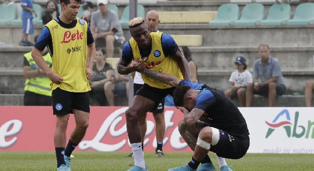 Allenamento Napoli a Castel di Sangro