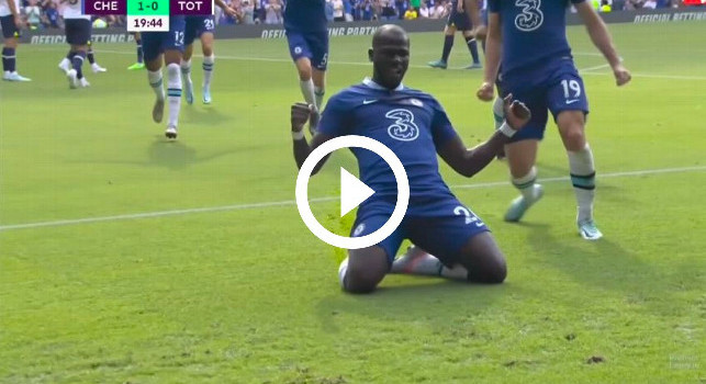 Chelsea-Tottenham, è subito Koulibaly: trova un super gol di destro | VIDEO