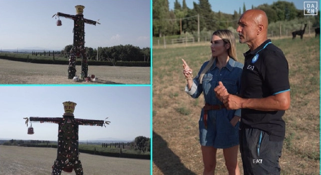 Marce e Karl, gli spaventapasseri di casa Spalletti per due persone speciali volate in cielo | FOTO