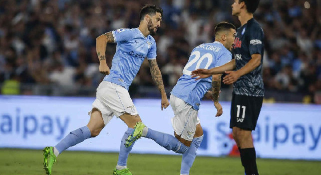 Napoli-Lazio 0-1: cambio nei biancocelesti con Cataldi che prende il posto di Luis Alberto