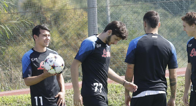 Napoli-Liverpool, la rifinitura degli azzurri: Lozano si allena in gruppo, out Osimhen | FOTOGALLERY CN24